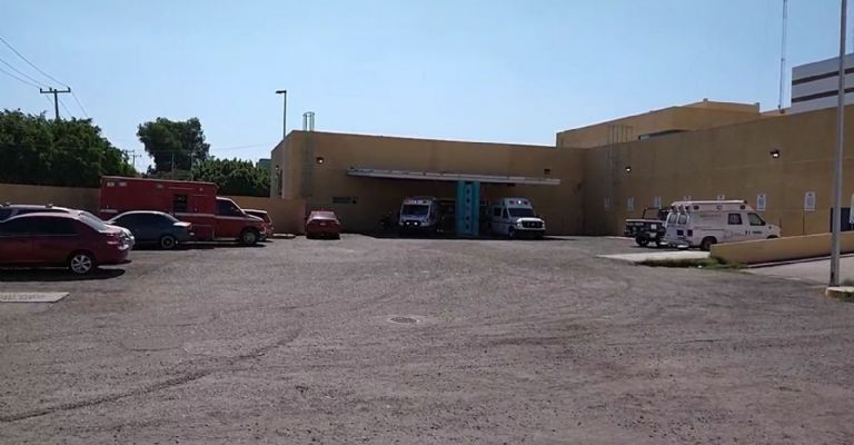 Ambulancia traslada al lesionado