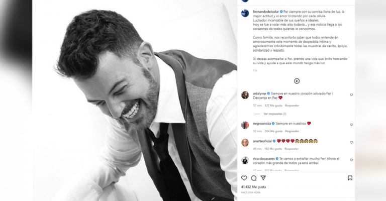 Familia de Fernando del Solar emite comunicado