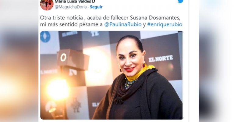 Fallece Susana Dosamantes