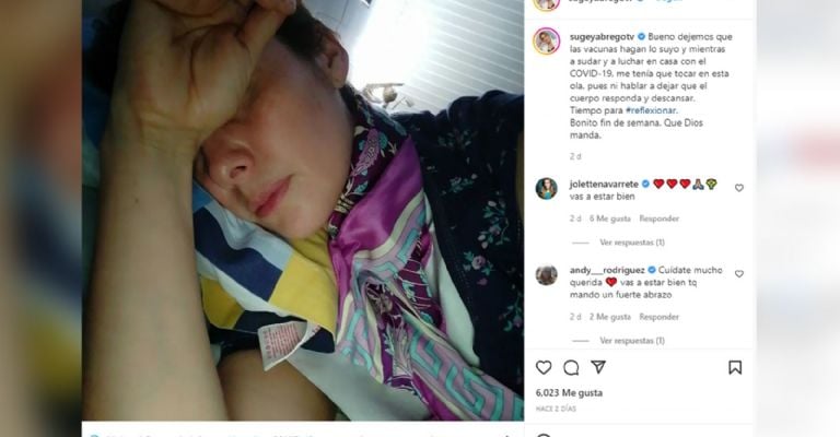 Sugey Ábrego preocupa a sus fans