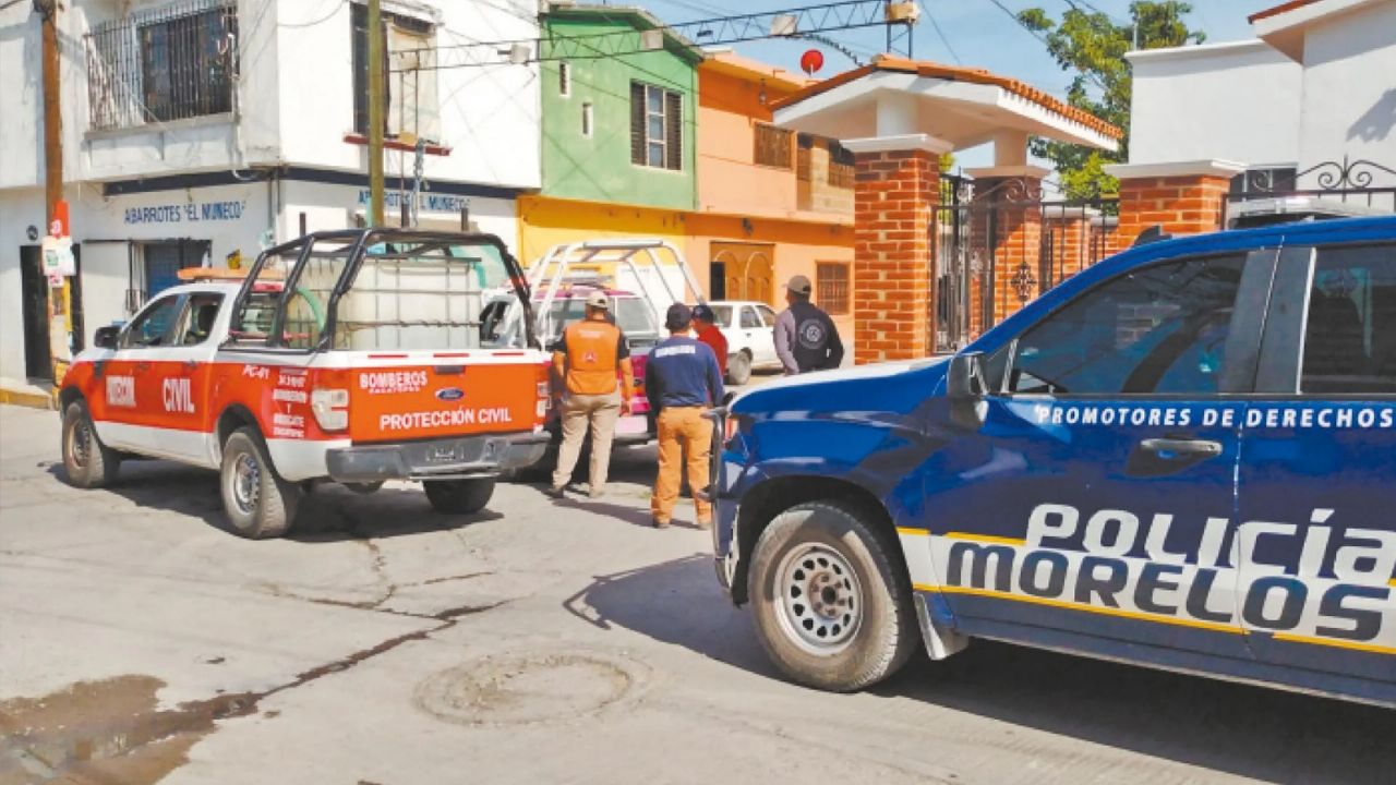 Autoridades llegan al sitio