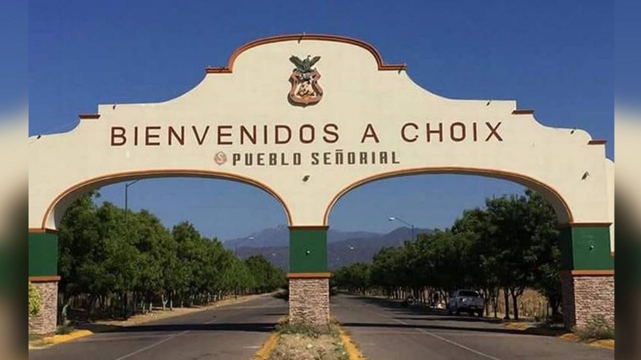 Entrada al municipio de Choix