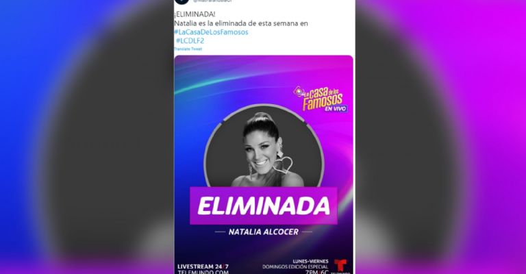 Natalia Alcocer es la eliminada