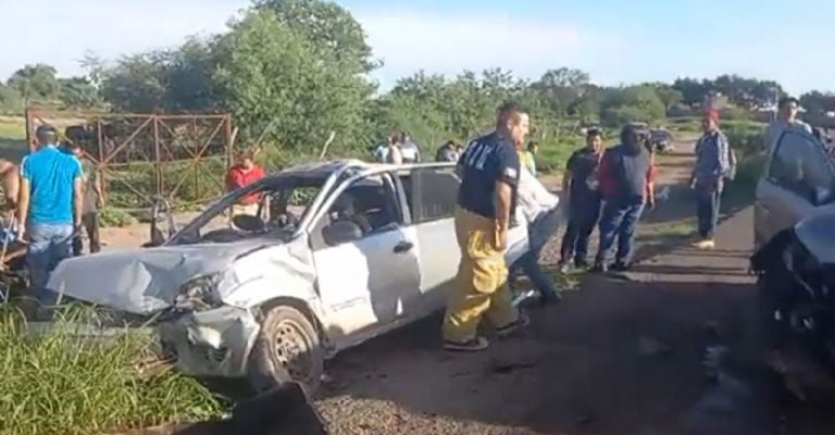 Se registra aparatoso accidente en Ciudad Obregón