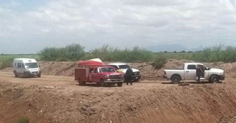 Lugar del accidente en Ciudad Obregón