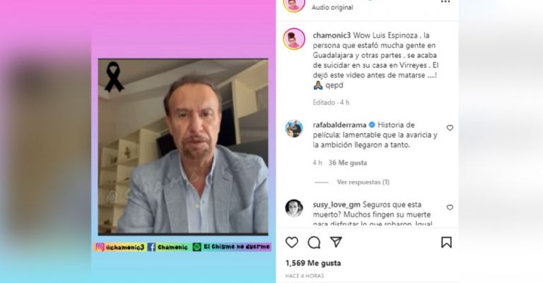 Luis Oswaldo Espinosa se quita la vida