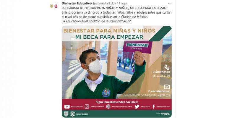 Mi Beca Para Empezar a los alumnos de la CDMX