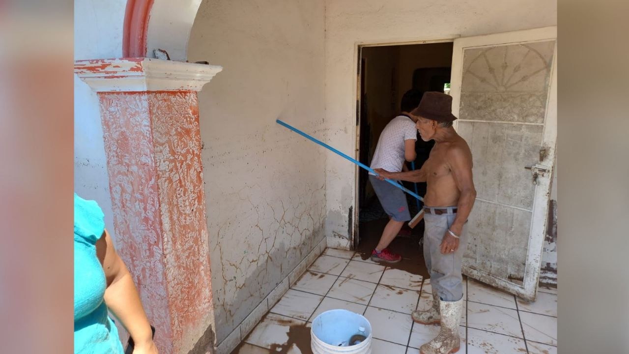 Colonia Bellavista, zona de desastre en Empalme; familias se quedan sin nada