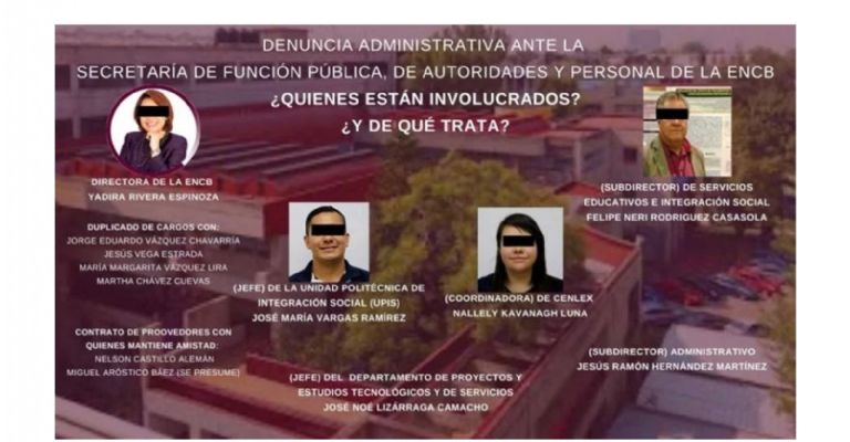 Estudiantes denuncian a directivos de la ENCB del IPN