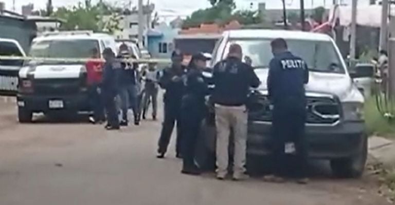 Autoridades llegan al sitio
