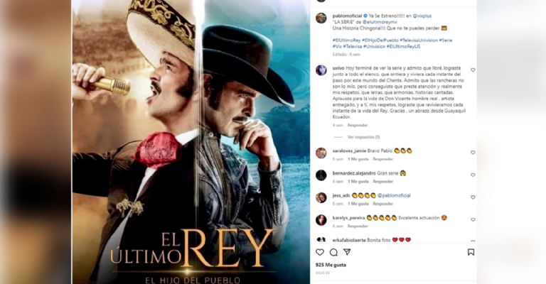 Pablo Montero en su Instagram