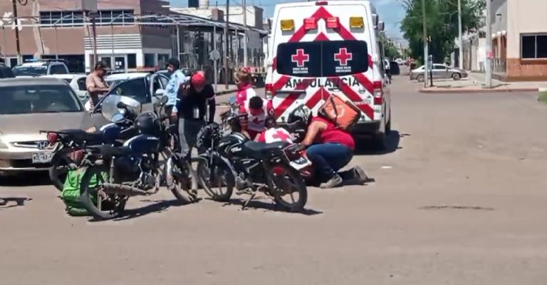 Repartidor de comida es embestido por automóvil al sur de Cajeme