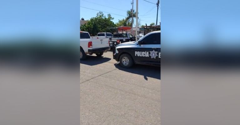 Autoridades llegan al sitio de los hechos