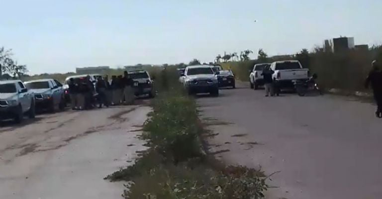 Autoridades llegan al sitio de los hechos