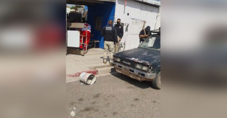 Autoridades llegan al sitio