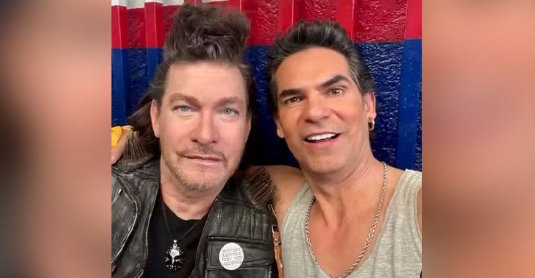 Sebastián Ligarde con Armando Araiza