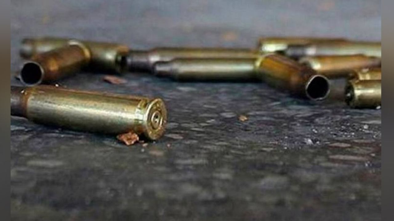 Casquillos percutidos en la zona