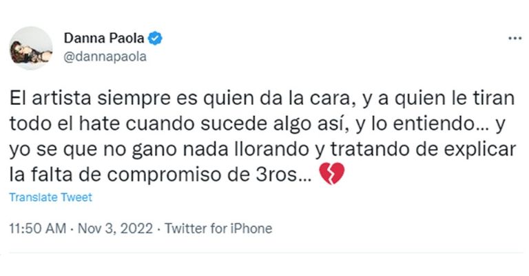 Danna Paola en Twitter