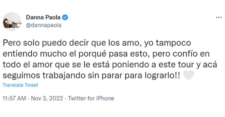 Danna Paola en Twitter