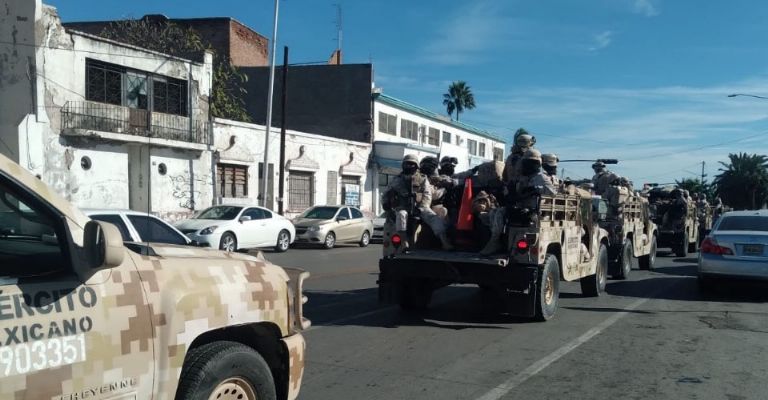Ciudadanos piden actúen los 600 soldados que llegaron a Guaymas y Empalme
