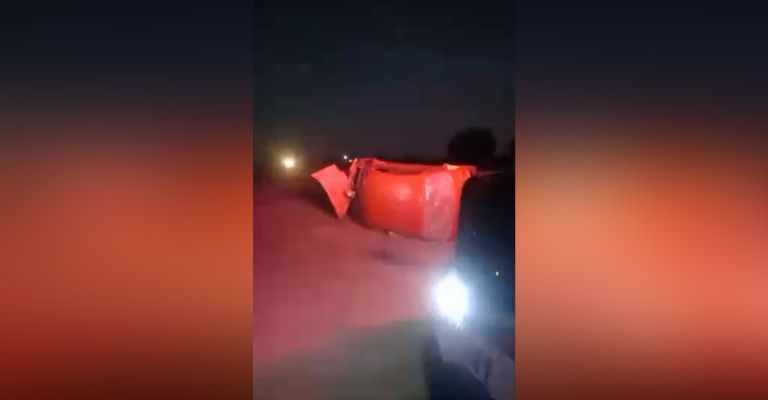 Se registra accidente