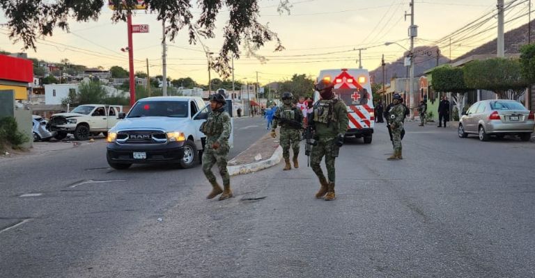 Violencia imparable en Guaymas y Empalme; balacera y choque deja a ciudadanos lesionados