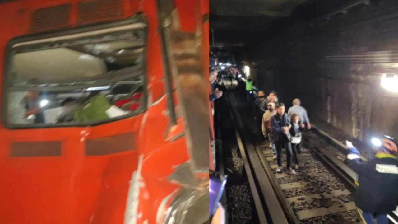 El choque de la Línea 3 del Metro ocurrió el 7 de enero. Foto: Twitter