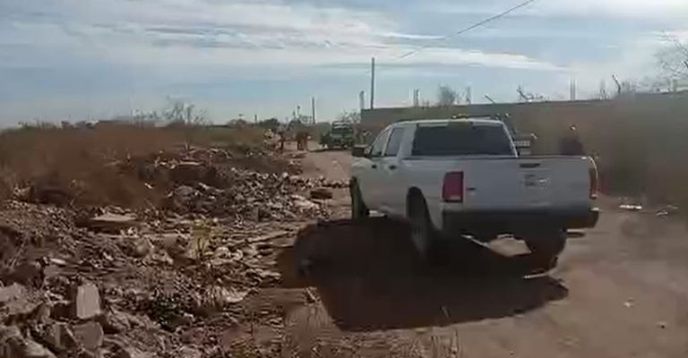 Autoridades llegan al sitio