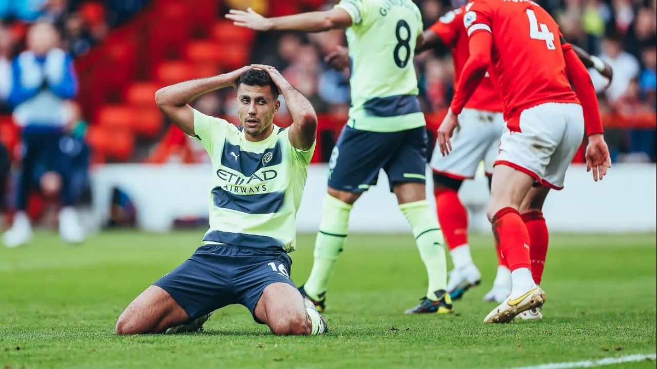 ¡Bajan! Manchester City no puede con Nottingham Forest y ceden el liderato en la Premier League
