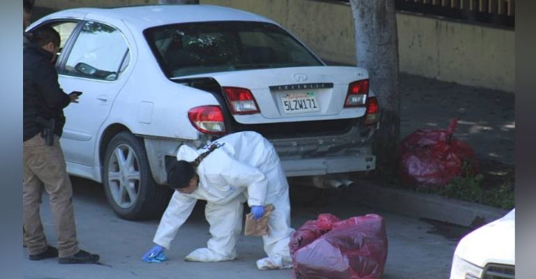 Dejan dos cuerpos calcinados en panel incendiada en carreta antigua Tijuana-Tecate
