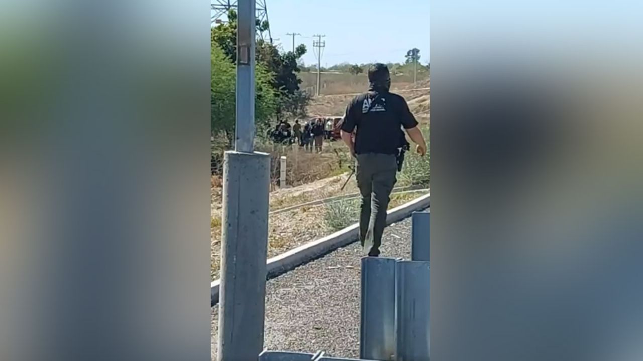 Autoridades llegan al sitio