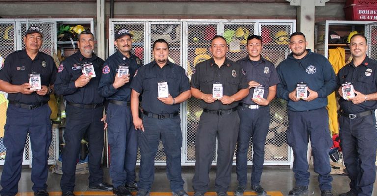 Bomberos de Guaymas ‘estrena’ equipo, se invirtió 115 mil pesos de contribuciones  