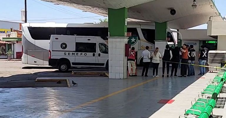 Llega persona sin vida a la Central de Autobuses en Ciudad Obregón