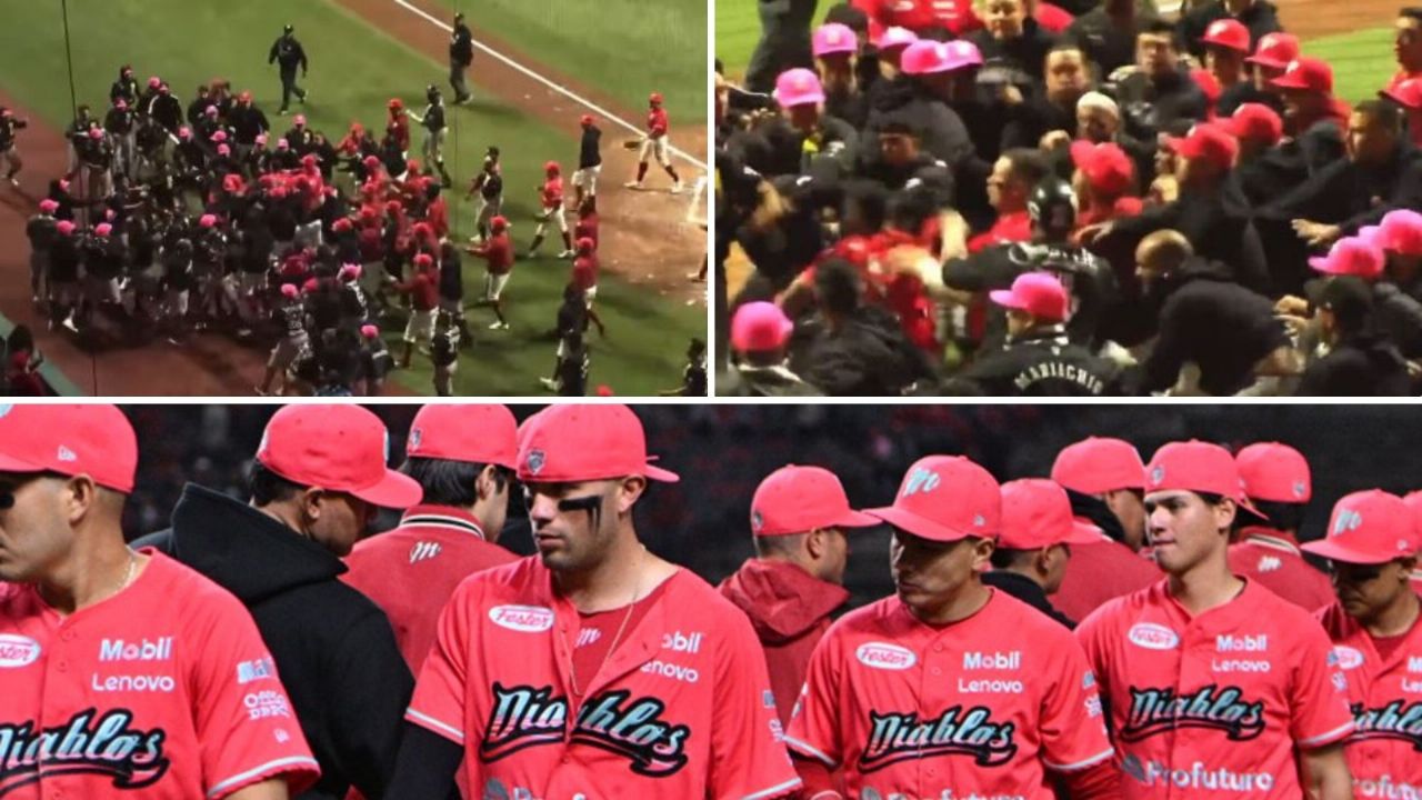 VIDEO: La impresionante pelea entre Diablos Rojos y Mariachis; la LMB ya informó sobre los sancionados