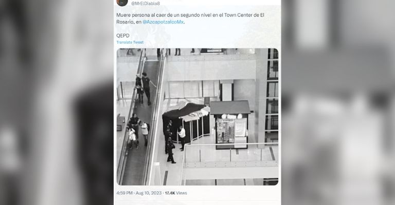 Hombre muere tras caer desde el segundo piso de la plaza Town Center El Rosario