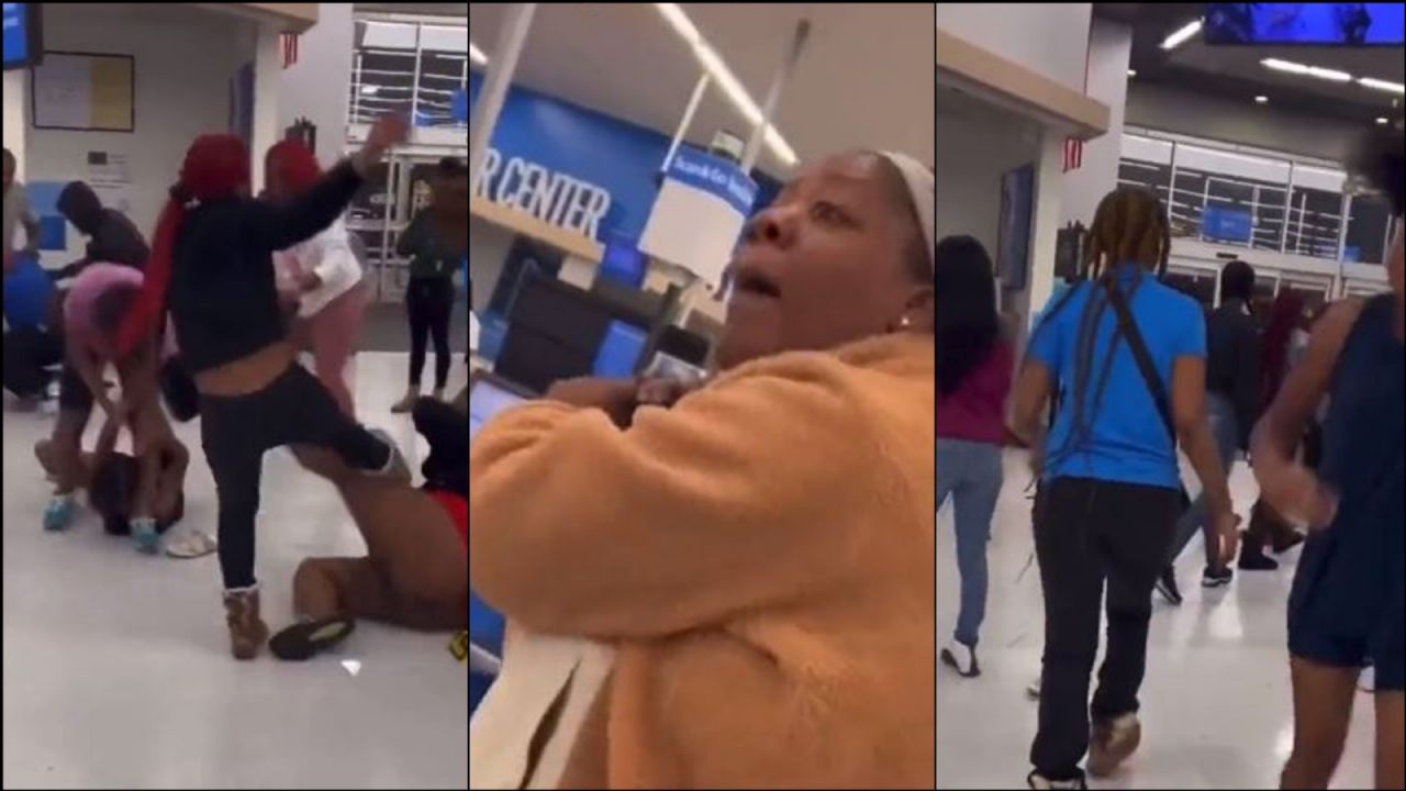 Cerca de 25 personas protagonizan pelea en afamada tienda de autoservicio; el VIDEO se viraliza