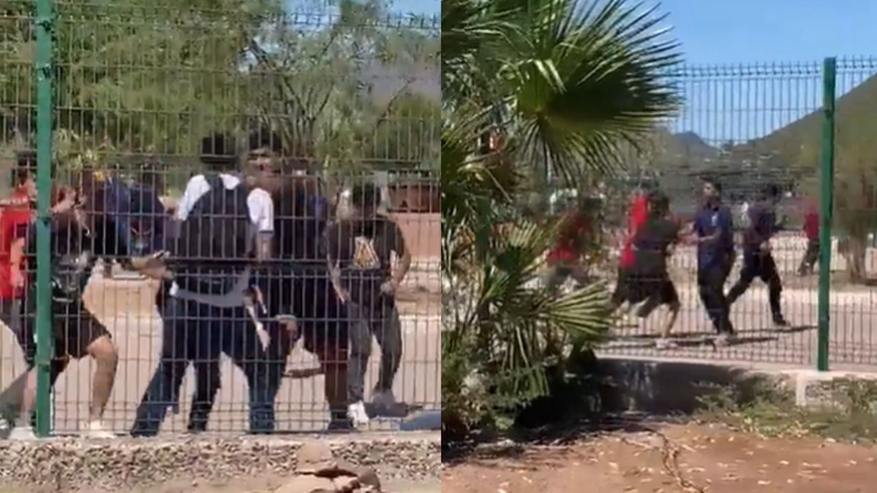 Riña por fuera de preparatoria de Guaymas deja dos heridos