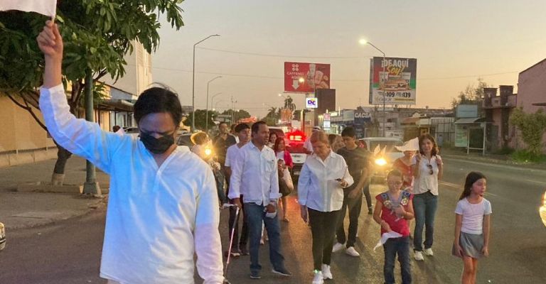 Ante apatía de cajemenses se realiza caminata familiar por la paz