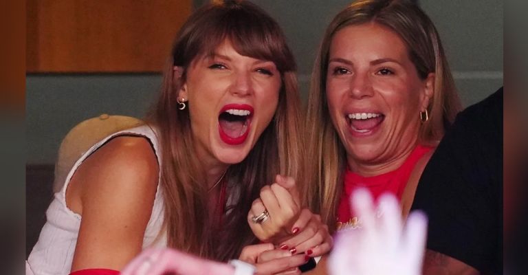 Taylor Swift con madre de Travis Kelce
