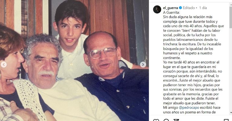 Alberto Guerra pierde a su padre