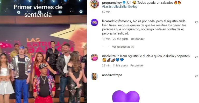 Todos se salvaron en Las Estrellas Bailan en Hoy