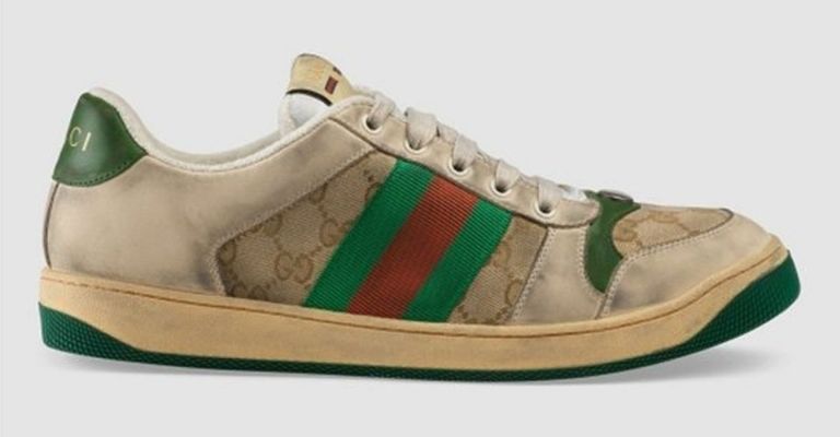 Gucci con aspecto percudido