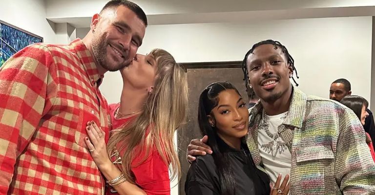 Taylor Swift besa a Travis Kelce