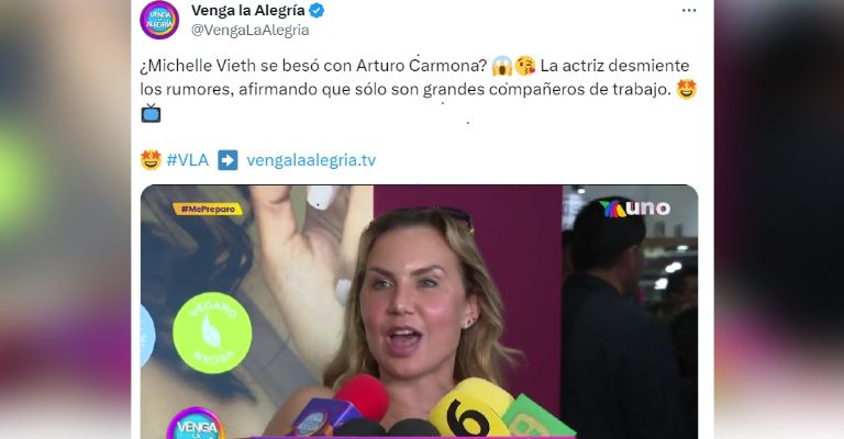 Michelle Vieth revela si tiene romance con Arturo Carmona