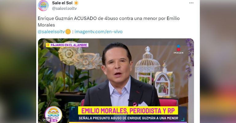 Enrique Guzmán es acusado de abuso tras lo de Frida Sofía