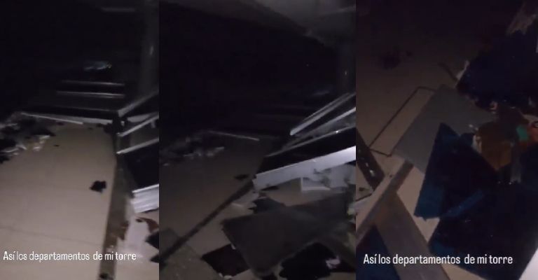 Érika Zaba muestra estragos del huracán Otis