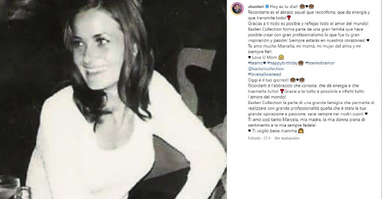 Michelle Salas recuerda a su abuela Marcela Basteri en su cumpleaños