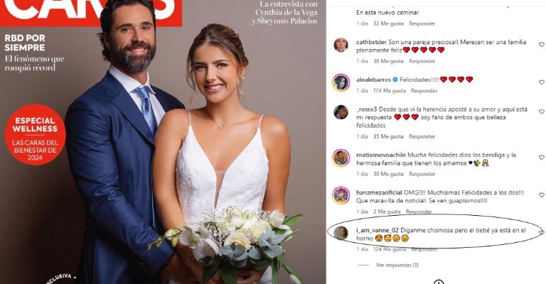 Michelle Renaud y Matías Novoa confirmarían embarazo en su boda de esta manera