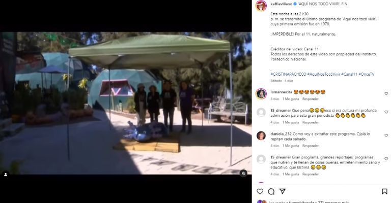 Cristina Pacheco así se despidió del público en la última emisión de Así Nos Tocó Vivir