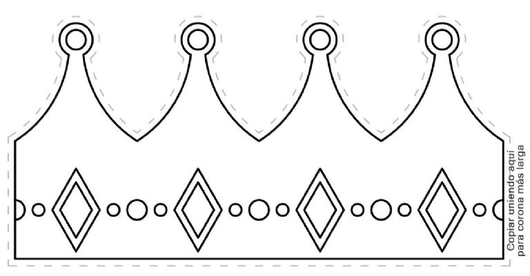 Corona de Rey Mago, plantilla
